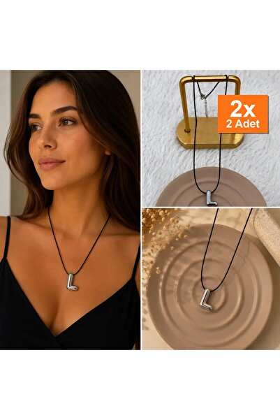 Bozhi Necklace Steel Black Minimal Elegance