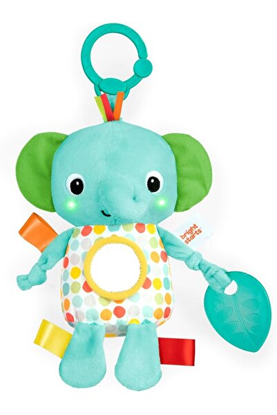 Bright Starts Safari Soother Rattle & Teether Toy for Stroller and On-The-Go ...