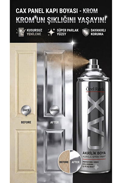 caxcolors CAX Panel Kapı Boyası - Akrilik Boya Ahşap Ve MDF Kapı Yenileme Boyası