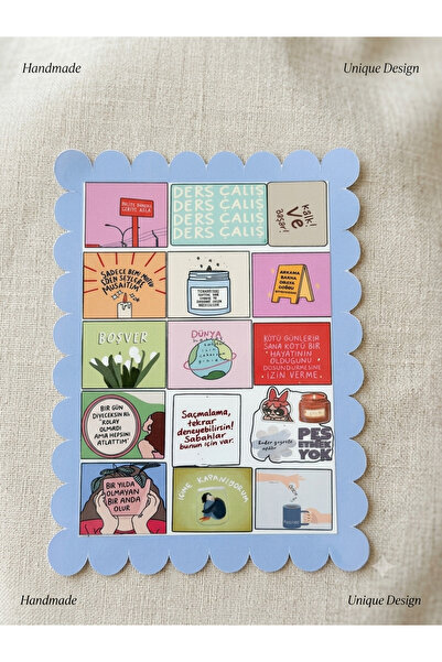 Genel Markalar Motivasyon ve Eğlenceli Sözler Sticker Seti | Türkçe Dekoratif...