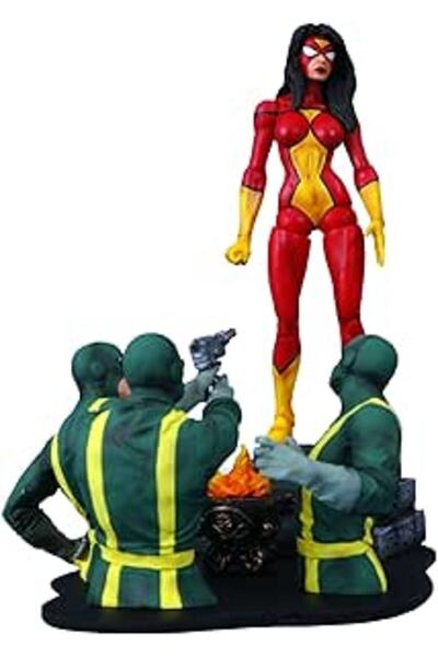 Marvel Comics دمية سبايدر وومان من سلسلة مارفل سيلكت: شخصية أكشن من دايموند س...