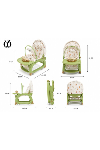 Generic Brand Baby walker with comfortable seat and activity panel that helps...