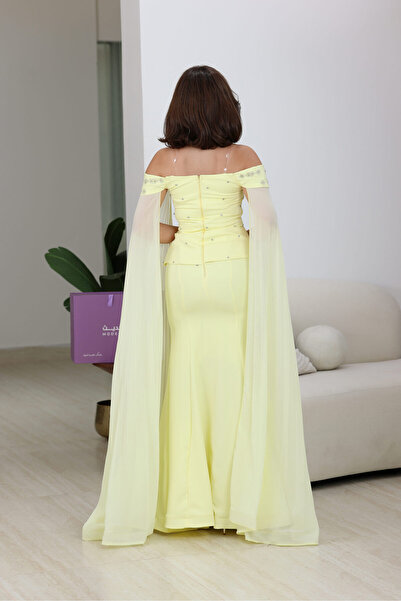 modern designer فستان سهرة كاب فخم