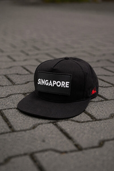 All citys Șapcă neagră Hiphop Snapback cu patch-uri cu broderie orașești inte...