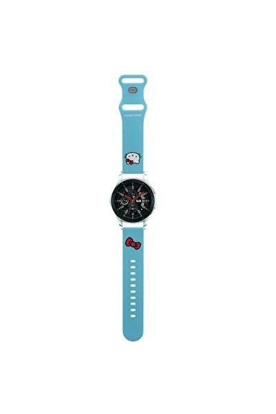 Hello Kitty Λουράκι Universal HKUWLSCHBLB Σιλικόνης με Κεφάλι Γατούλας Μπλε 22mm