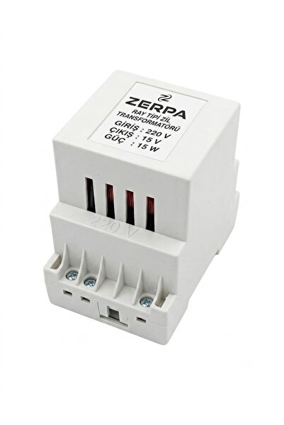 ZERPA Ray Tipi Zil Transformatörü 220V 15V 15W Pano Uyumlu