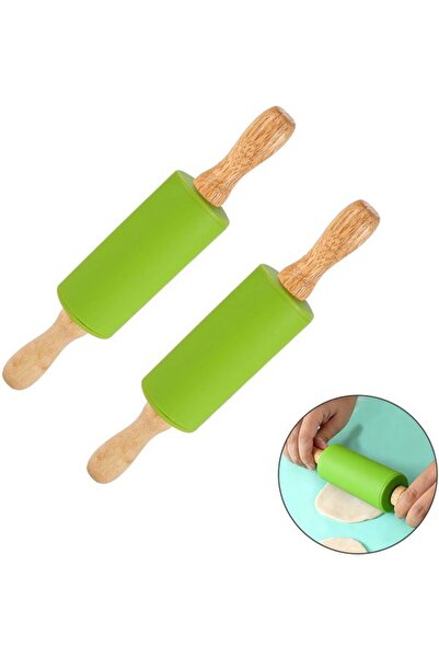 STARSTAR Non-stick rolling pin 2-piece set, silicone, suitable for children, ...