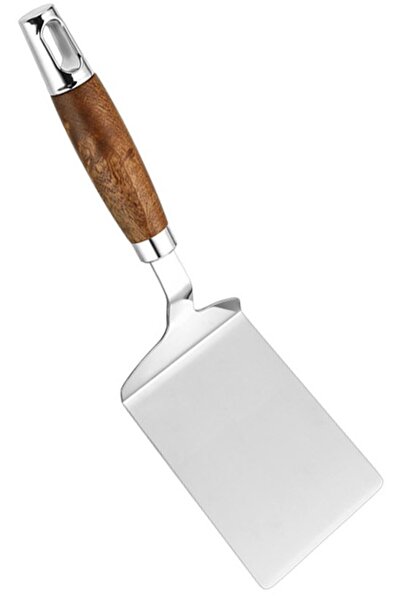 STARSTAR Stainless steel barbecue spatula with hook, suitable for fried egg b...