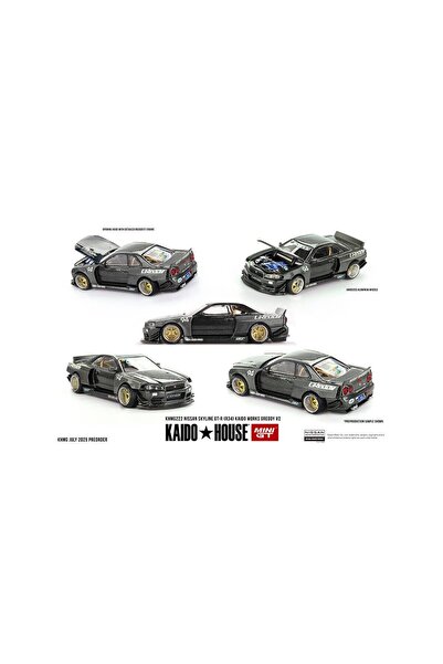 Generic Brand 1/64 Kaidohouse Nissan Skyline Gt-R (R34) Kaido Works Greddy V2...