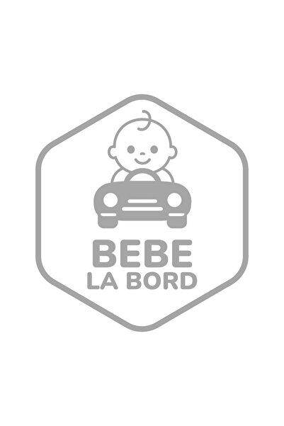 GAVIO Autocolant auto Bebeluș la bord, 16 cm - Auto, Alb