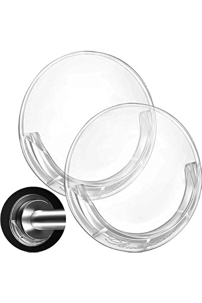 YHRY Adhesive Shower Curtain Rod Holder, Nail Free Shower Rod Holders for Wal...