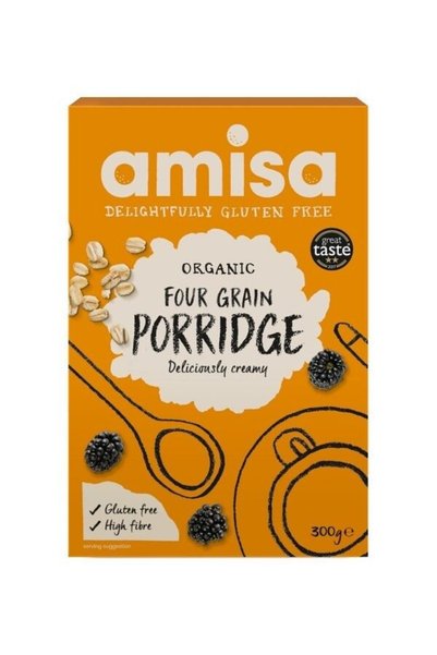 Amisa Porridge din 4 cereale fara gluten bio 300g