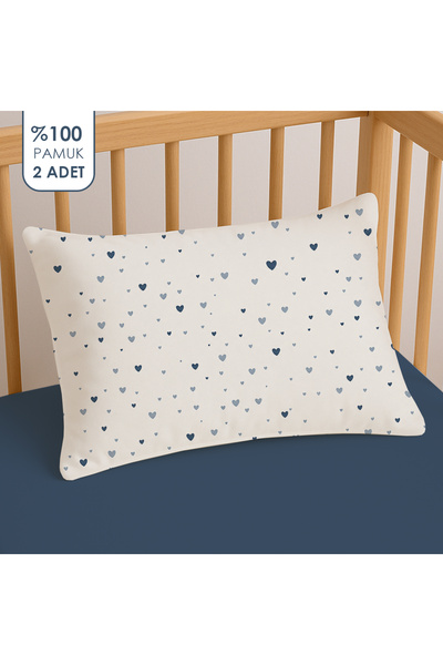 liefhome غطاء وسادة أطفال قطن 100% مقاس 35×45 (2 قطعة)