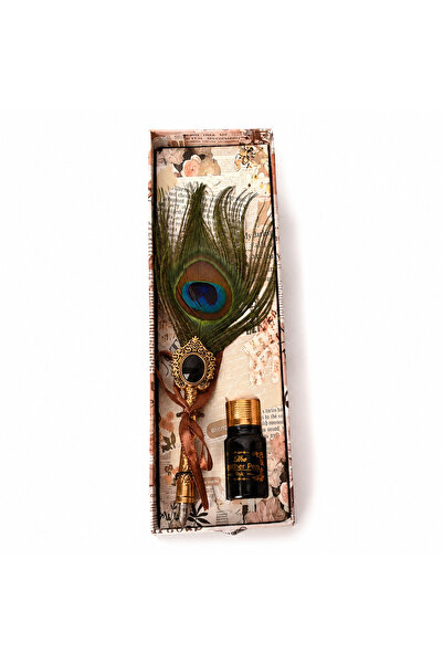 craftmystic Feather Pen Set in a Gift Box – Vintage Elegance and Creative Ins...