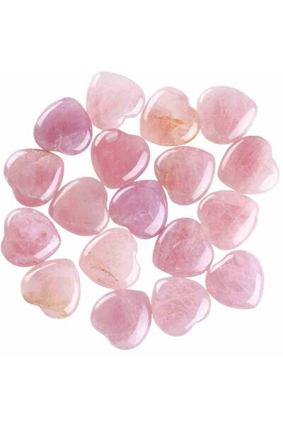 craftmystic Cristal de cuart trandafir in forma de inima