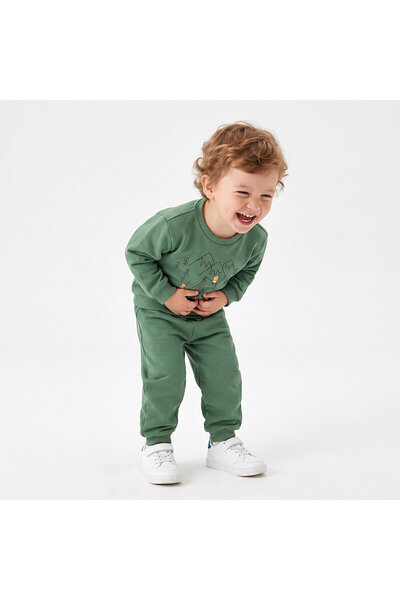 ebebek Hello Baby HelloBaby Erkek Bebek Eşofman Takımı Kamp Baskılı Bisiklet ...