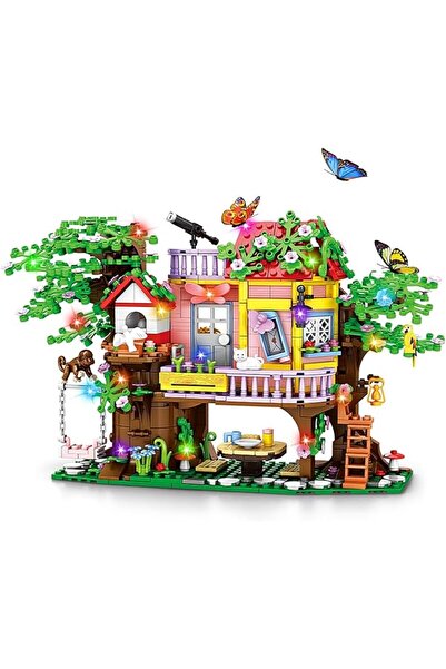 KASTWAVE 840 Piece Tree House Building Sets, Creative Forest Building Blocks ...