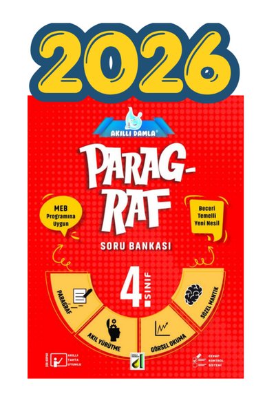 Damla Yayınevi Damla 4.Sınıf Paragraf Soru Bankası 2026 Yeni Baskı