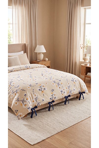 RH Rosehan 100% Cotton Floral Patterned Duvet Cover (Duvet Cover) 4 Navy Blue...