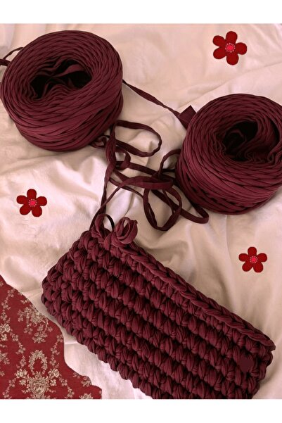 UMRA collection Penye İp (300-400gr) Renk-Bordo Ton