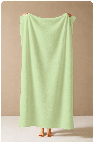 Evmila Modern Minimal Pastel Green Plain Monochrome Patterned 70X150 Beach To...