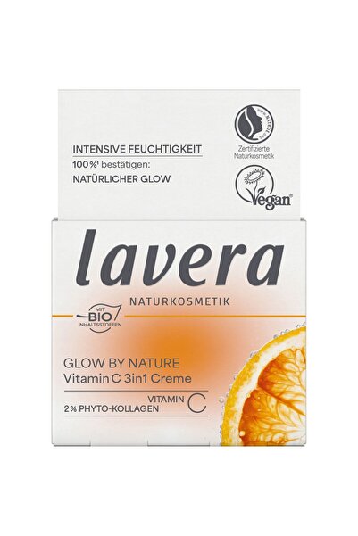 Lavera Glow By Nature Cremă 3 în 1 cu Vitamina C, 50ml