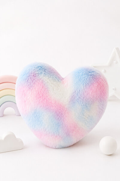 Generic Brand Pernă Decorativă Premium în Formă de Inimă Rainbow, Pufoasă din...