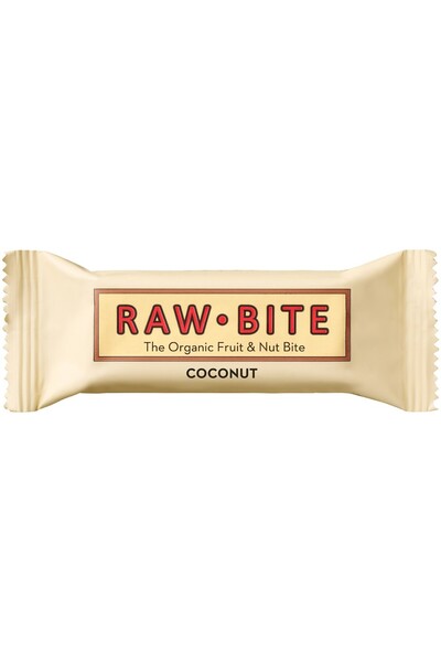 raw bites Baton de fructe cu nuci și nucă de cocos, fără zahăr adăugat, bio, 50g