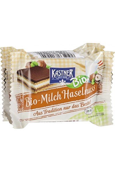 Emmy Kastner Biscuiți tip napolitană cu lapte și nuci bio, 4x25g