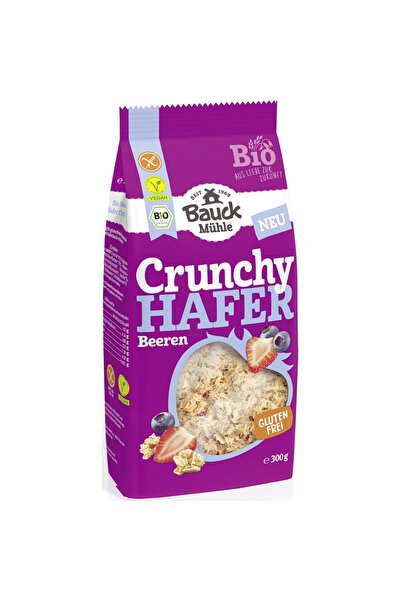 Bauckhof Muesli crocant cu ovăz și fructe de pădure, bio, fără gluten, 300g