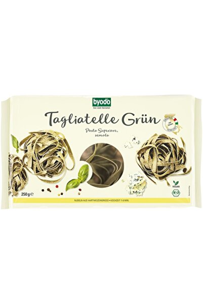 Byodo Tagliatelle organice cu spanac verde, 250g