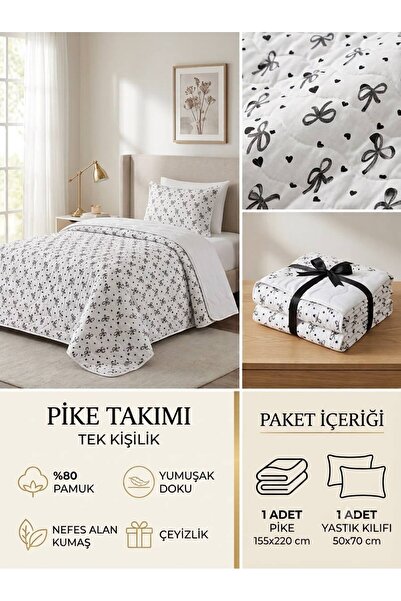 meressa home (Cu husă de pernă cadou) Model Pinterest, Piqué din lână cu fundă