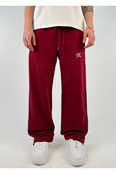 zaee Star Embroidered All Seasons Wearable Adjustable Leg Loose Sweatpants