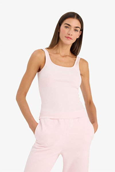 DeFacto Slim Fit Basic Ribbed Camisole Athlete E5540Ax25Sm