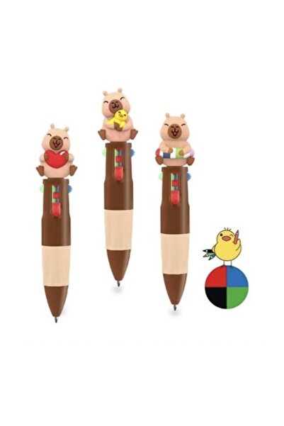 MASHASHOP Pix mini, Capibara cu 4 culori și capac, 1 buc.