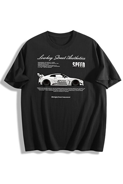 Generic Brand White Sports Car with Speed Text,everyday essential,100% cotton...
