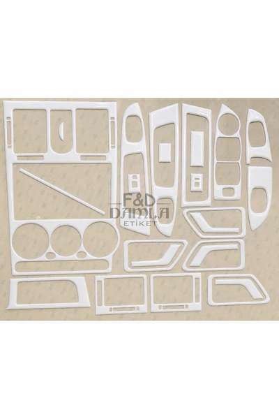 FD Damla Etiket Hyundai Getz Dashboard Console Trim Front Chest Mahogany Fini...
