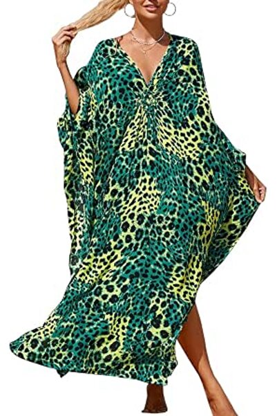 GENERAL Women Roomy Nightgown Long Loungewear Kimono Cardigan Beach Dress Bik...