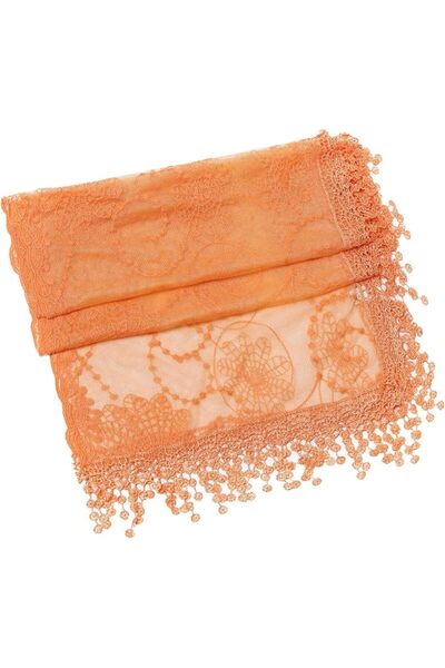 Cindy Wume Cindy and Wendy Lightweight Soft Leaf Lace Fringes Scarf shawl for...