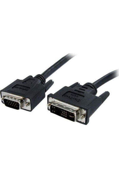 startech Καλώδιο DVI-A αρσενικό σε VGA αρσενικό, 1μ, Μαύρο (DVIVGAMM1M)