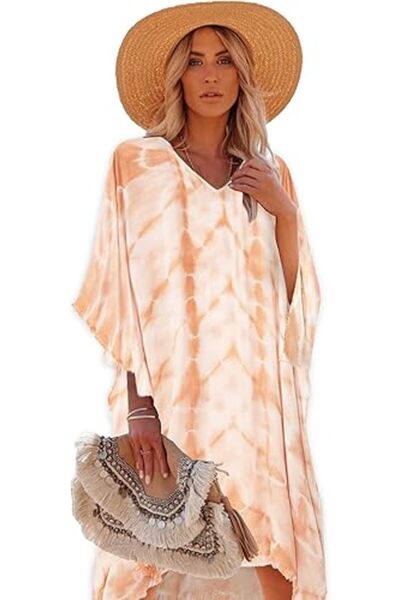 Moss Rose Women's Beach Cover up Swimsuit Kimono Cardigan with Bohemian Flora...