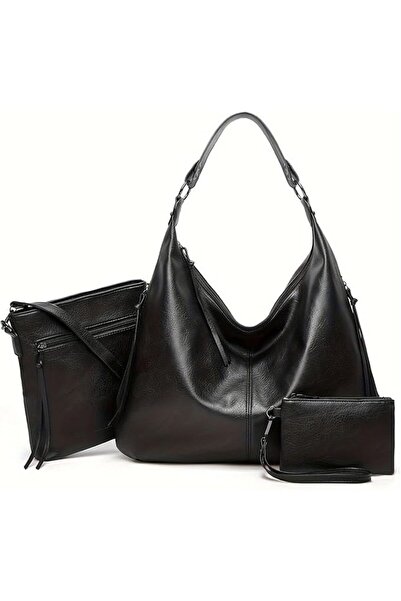 GENERAL Hobo Bags for Women Soft PU Leather Slouchy Bag Shoulder Purse with Z...