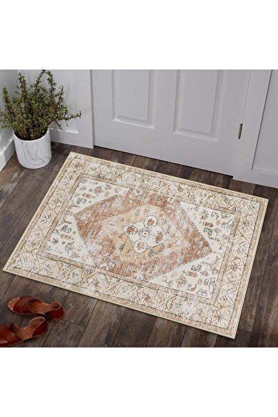 GENERAL Lahome Moroccan Area Rug - 2’x3’Washable Small Entryway Accent Distre...