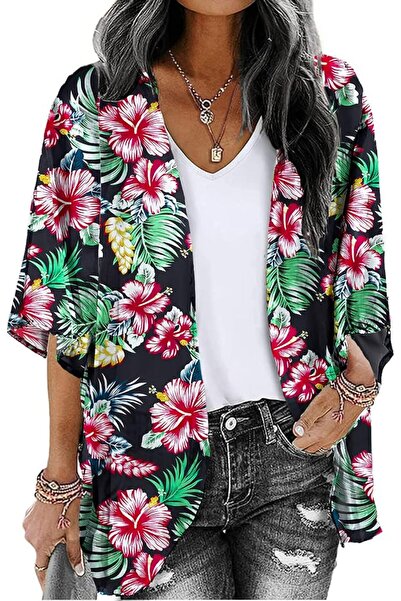 GENERAL BB&KK Women's Chiffon Boho Kimono Cardigans Casual Loose Open Front C...