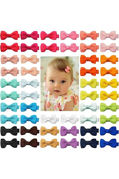 CÉLLOT CELLOT Baby Hair Clips 50 Pieces 25 Colors in Pairs Baby Girls Fully L...