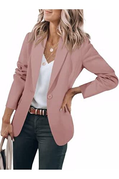 Cicy Bell Womens Casual Blazers Open Front Long Sleeve Work Office Suit Jacke...