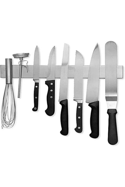 GENERAL luckstar 16 Inch Stainless Steel Magnetic Knife Bar with Multipurpose...