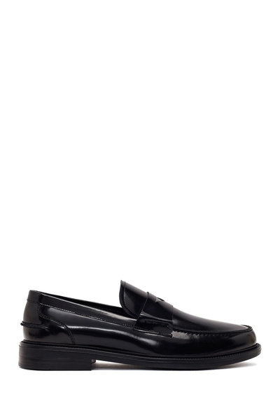 Derimod Men's Black Leather Classic Loafer Wm750033Da