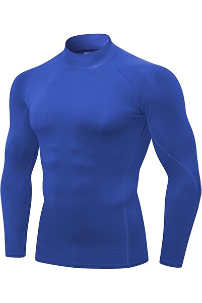 GENERAL Men's Compression Shirts Long Sleeve Athletic Workout Tops Gym Unders...