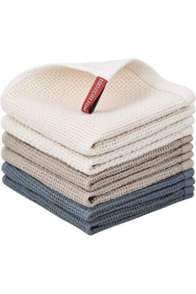 Nialnant 6 Pack Kitchen Towels and Dishcloths Sets,100% Cotton Soft Absorbent...
